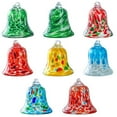 thumbnail image 1 of Fwttom Christmas Bells - Glass Hanging Bells Ornaments Holiday Christmas Bells for Decorations Indoor Outdoor Xmas Tree Wreath Garland, 1 of 3