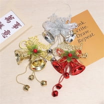 Fwttom Christmas Bells - Hanging Bells Ornaments Holiday Christmas Bells for Decorations Indoor Outdoor Xmas Tree Wreath Garland