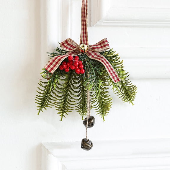 Fwttom Christmas Bells - Hanging Bells Ornaments Holiday Christmas Bells for Decorations Indoor Outdoor Xmas Tree Wreath Garland