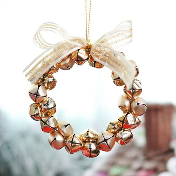 Fwttom Christmas Bells - Hanging Bells Ornaments Holiday Christmas Bells for Decorations Indoor Outdoor Xmas Tree Wreath Garland