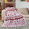 thumbnail image 1 of Fwttom Christmas Blanket, Extra Large Thick Lambswool Double Sided Fleece Blanket, Super Warm Christmas Throw Blanket for Couch Home Bedroom Napping Office Sofa Camping, 60" x 50", 1 of 8