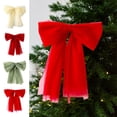 thumbnail image 1 of Fwttom Christmas Bows for Tree, Extra Large Snow Gauze Christmas Tree Bows, Christmas Bows for Christmas Tree Decorations & Holiday Wedding Party Scene, 11.81" x 9.06", 1 of 6