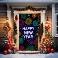 thumbnail image 1 of Fwttom Christmas Door Cover - Fabric Welcome Door Curtains, Party Holidays Christmas Decoration Door Covers for Front Door, 70.8" x 35.4", 1 of 9