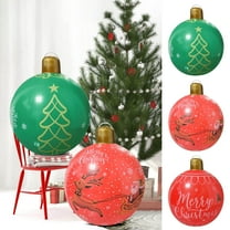 Fwttom Christmas Inflatables, 26" Inflatable Christmas Decorations Theme Xmas Balls, Large Christmas Inflatable Outdoor Decoration for Garden, Patio, Yard, Holiday, Party