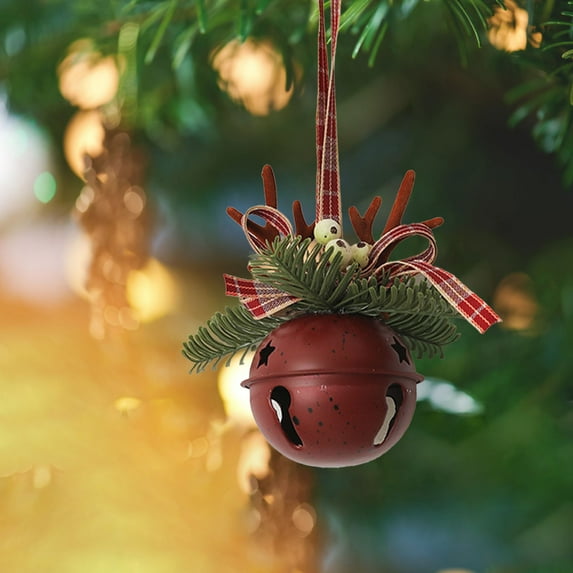 Fwttom Christmas Jingle Bells - Hanging Bells Ornaments Holiday Christmas Bells for Decorations Indoor Outdoor Xmas Tree Wreath Garland