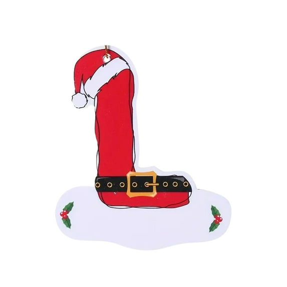 Fwttom Christmas Letter Ornaments - Exquisite Acrylic Hanging Personalized Christmas Ornaments, Holiday Party Decor for Xmas Tree Garland Wreath, 3.9 inch, Red