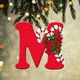 thumbnail image 1 of Fwttom Christmas Letter Ornaments - Exquisite Hanging Personalized Christmas Ornaments, Holiday Party Decor for Xmas Tree Garland Wreath, 3.5 inch, Red, 1 of 6