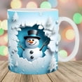thumbnail image 1 of Fwttom Christmas Mugs - Ceramics Christmas Coffee Mugs with Adorable 3D Patterns, Exquisite Coffee Cups Xmas Holiday Gifts for Family Friends, 1 of 5