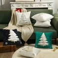 thumbnail image 1 of Fwttom Christmas Pillow Covers 18 X 18 Inches, Soft Weave Christmas Throw Pillow Covers with Large Xmas Tree Pattern, Holiday Decorative Christmas Pillow Cases for Sofa, Study, Nap Chair, 1 of 9