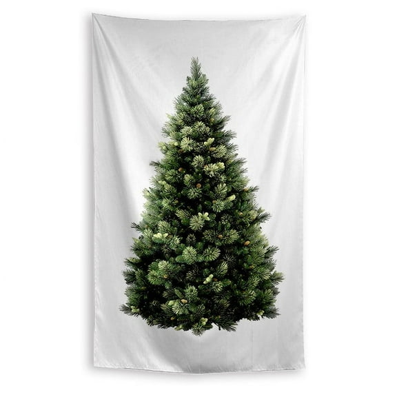 Fwttom Christmas Tapestry Wall Hanging - Aesthetic Christmas Tree Decorations Wall Tapestry for Bedroom, Living Room, Dorm, Cute Bedroom Decor, 49" x 27"