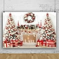 thumbnail image 1 of Fwttom Christmas Tapestry Wall Hanging - Aesthetic Christmas Tree Scene Xmas Decorations Wall Tapestry for Bedroom, Living Room, Dorm, Cute Bedroom Decor,, 1 of 5