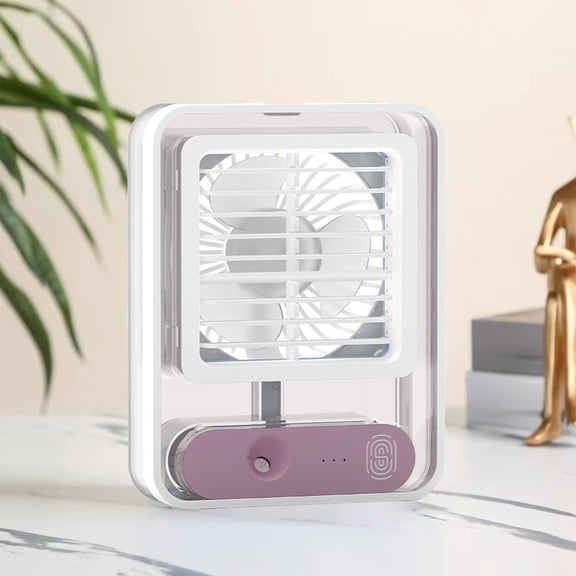 Fwttom Cooling Fan - Quiet Small Water Cooling Desk Fan, Portable Air Conditioning Fan, Humidifier, Fans That Blow Cold Air, Fan for Bedroom Home Office