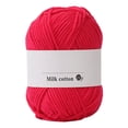 thumbnail image 1 of Fwttom Cotton Yarn for Crocheting, Colorful Hand Knitting 25g Knitting Crochet Milk Soft Baby Cotton Wool Yarn, 1 of 2