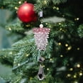 thumbnail image 1 of Fwttom Crystal Ornaments Christmas Tree Decoration - Acrylic Ice Crystal Pinecone Hanging Snowflakes Decorations, Glass Christmas Ornaments for Winter, Holidays, Xmas, Festivals, 1 of 6
