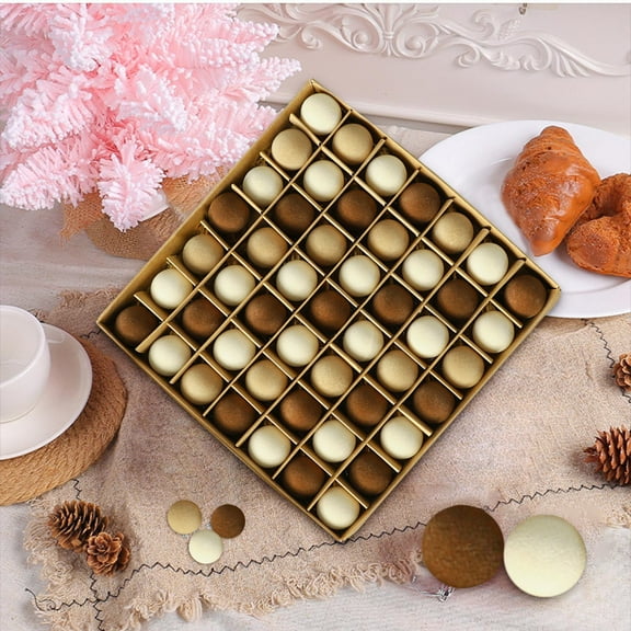 Fwttom Flocked Christmas Ball Ornaments Set of 49 - Vintage Christmas Balls Shatterproof Velvet Hanging Decor for Xmas Tree Holiday Party, 1" Multicolour