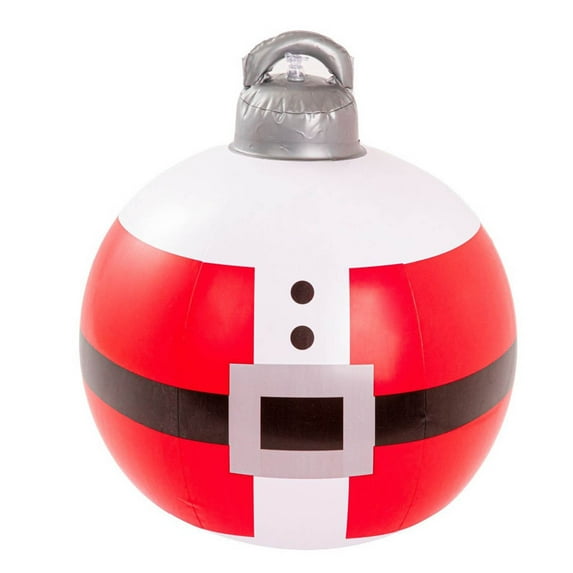 Fwttom Giant Christmas Inflatable Ball Outdoor Christmas Decorations, Blow up Xmas Inflatables Christmas Ornaments for Tree Yards Lawns Porch Garden Front Doors Holiday Decor