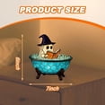 thumbnail image 1 of Fwttom Halloween Lights Ghost Bubble Bath Lamp, Ghost Decor Cute Ghost Night Light Reading Neon Sign, Halloween Decorations Battery Operated Light Up Ghost Light for Bedside & Bathroom, 1 of 8