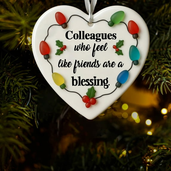 Fwttom Heart-Shaped Sea Glass Friendship Ornaments for Women Friends - Acrylic Best Friend Gifts 2D Hanging Ornaments, Timeless Friendship Gifts for Birthday, Christmas, Thanksgiving, Holiday