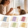 thumbnail image 1 of Fwttom Interactive Cat Toys, 6pcs Large Qtip Cat Toy Teaser Stick Pet, Interactive Cat Toys for Indoor Cats to Relieve Boredom, Beige, 1 of 8