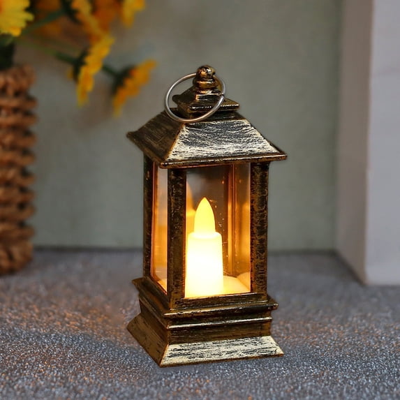 Fwttom Led Christmas Lights, Handheld Small Camping Lantern Night Light for Kids, Holiday Led Lights for Tabletop Decorations, Hanging Party Decor