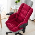 thumbnail image 1 of Fwttom Office Chair Cushion, Home Extra Thick Seat Cushion with Arms & Back Support, Cozy Solid Color Car Seat Cushion for Winter Insulation Lumbar Back Support, 1 of 4