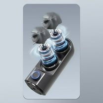 Fwttom Oscillating Tower Fan - Quiet Desk Fan Bladeless Battery Powered Fans, Stepless Regulation, Mini Portable Outdoor Fan, Air Conditioner Fans That Blow Cold Air, Personal Fan for Bedroom, 9.2"