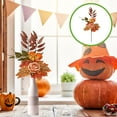 thumbnail image 1 of Fwttom Outdoor Faux Plants - Fall Artificial Maple Leaves Branches with Pumpkins, Fake Autumn Bouque Floral Pumpkin Picks, Faux Fall Leaves Stems Bundles for Thanksgiving Home Indoor Outdoor, 1 of 6
