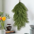 thumbnail image 1 of Fwttom Outdoor Faux Plants - Hanging Vine Garland Christmas Norfolk Pine Branches, Artificial Norfolk Branch Faux Stem Greenery Pine Picks Wreath Home Decor, 25.2 Inch, 1 of 6