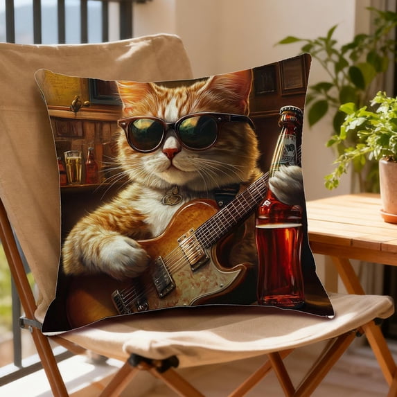 Fwttom Pillow Covers 18x18, Soft Decorative Throw Pillow Covers with Zipper, Cute Animals Spring Decor for Home Bedroom Couch Cushion Cover