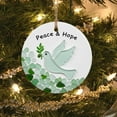 thumbnail image 1 of Fwttom Round Sea Glass Acrylic Ornaments - Timeless Gifts for Family, Hanging Christmas Decoration, 1 of 5