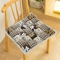 thumbnail image 1 of Fwttom Seat Cushion, Winter Insulation Chair Cushions with Check Print and Lace Design, Soft Patchwork Seat Cushions for Office Chairs Home Bedroom Living Room, 1 of 6
