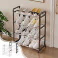 thumbnail image 1 of Fwttom Shoe Rack for Closet, Four Tier Firm Shoe Organizer Metal Shoe Storage, Plastic Shoe Rack for Entryway, Living Room & Bedroom, 1 of 9