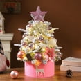 thumbnail image 1 of Fwttom Small Christmas Tree, 17.7 inches Exquisite Artificial Mini Christmas Tree with Star Tree Topper, Christmas Decorations Indoor for Desktop,Hodiay, Party, Gifts, 1 of 6