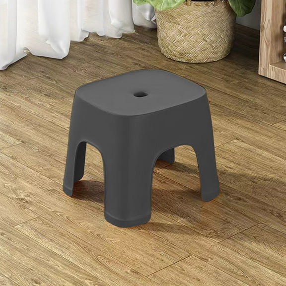 Fwttom Small Step Stool, Non Slip Thickened Plastic Small Stool Chair to Sit On, Children's Low Stool for Bathroom, Family Play, Learning & Bedtime, 6.29" Height