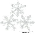 thumbnail image 1 of Fwttom Snowflake Decorations, 3 pcs 9.05" Christmas Tree Decorations Hanging Snowflakes, Snowflake Ornaments Set for Holiday, Party, Winter Wonderland Christmas Decorations Indoor, 1 of 1