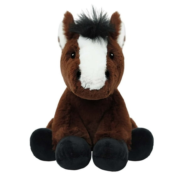 Fwttom Stuffed Animals Plushie - Cute Pony Plush Figure Toys Sitting Position Stuffed Animals for Girls, Adorable Doll Home Decor