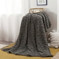 thumbnail image 1 of Fwttom Throw Blanket, 27" x 39" Inch Super Warm Solid Microfiber Fleece Soft Blanket for All Seasons, Machine Washable Fuzzy Lightweight Throw Blanket for Couch Sofa Bed Rug, 1 of 5