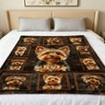 thumbnail image 1 of Fwttom Throw Blanket for Couch, Cute Blankets And Throws with Yorkshire Terrier Pattern, Flannel Blankets for Beds Home Decor Office Sofa Napping Camping, 1 of 3