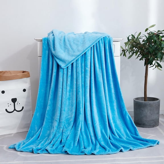 Fwttom Throw Blanket - Super Soft Solid Color French Fleece Blankets, Cozy Lightweight Plushes Cooling Blankets, Throw Blanket for Couch & Bedding, 39.37" x 55.12"