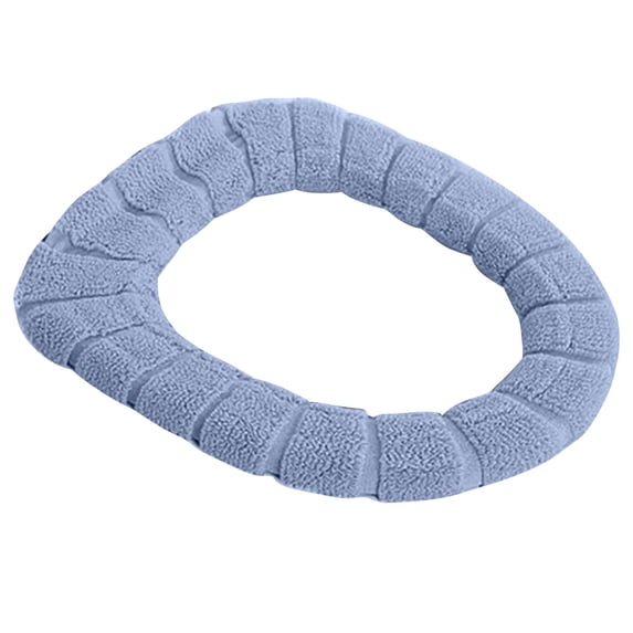 Fwttom Toilet Seat Covers, Toilet Seat Cushion Winter Thickened Toilet Seat Knitted Toilet Cover Washable Household Toilet Seat for Home Decor
