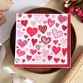 thumbnail image 1 of Fwttom Valentines Napkins, 20pcs Napkins Disposable Love Hearts & Roses Printed, Party Supplies Paper Napkins for Holiday, Valentines Day, Birthday & Wedding Party, 1 of 6