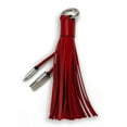 thumbnail image 1 of FxA CF-090001-03 Tassel Power Phone Charger Cable, Red, 1 of 1