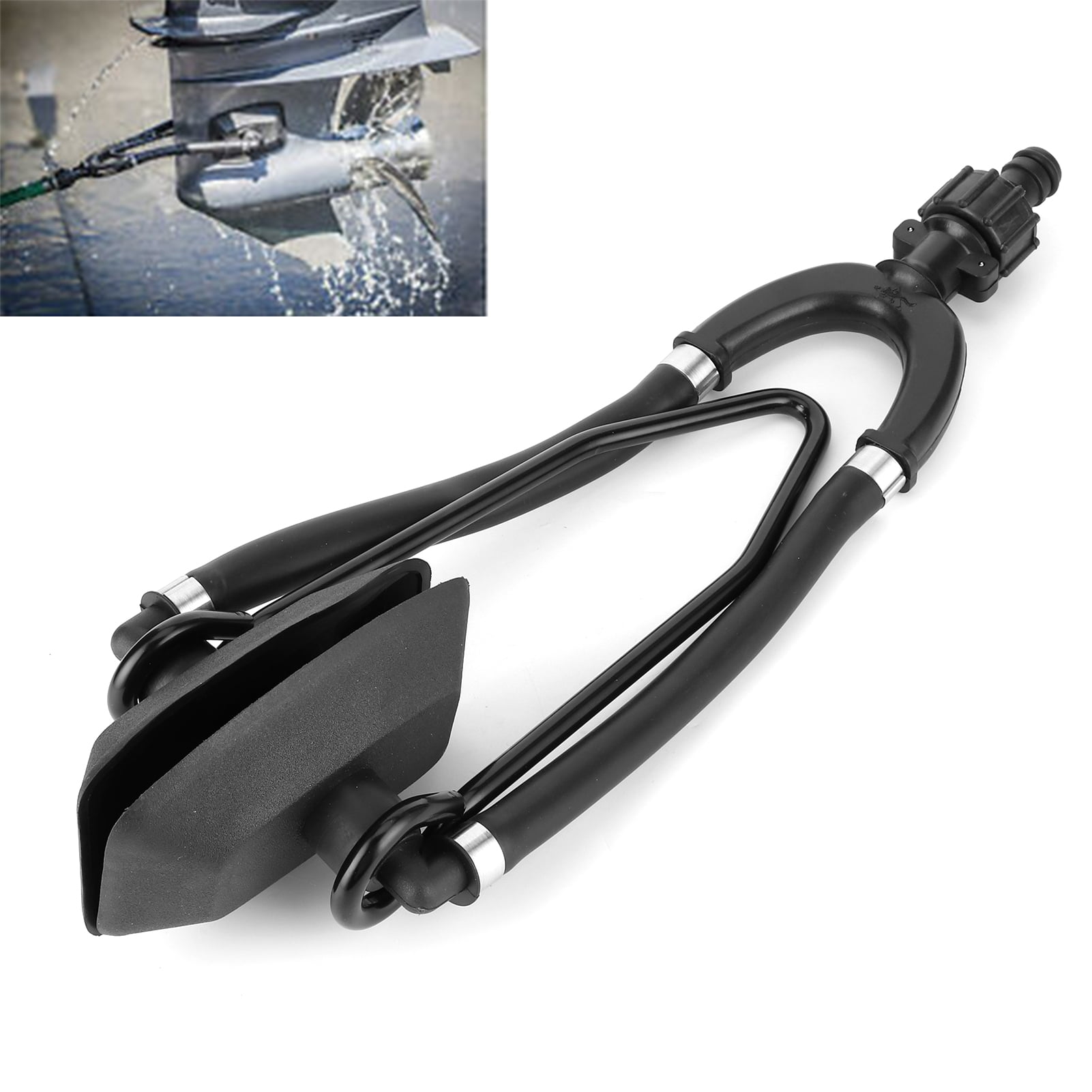 Fydun Dual Water Feed Boat Motor Flusher With Hose Fittings Flush Kit