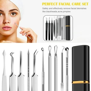 Pimple Popper Tool Kit Blackhead Remover Tools Extraction Tools for  Estheticians Black Head Extractions Tool Professional Comedone Extractor  Beauty Acne Removal Blemish Set with Metal Case(15PCS)