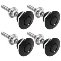 Fyeme 4 Pcs Quick Latch Hood Pins Lock Quick Release Lock Car Bumper Hood Pin Bonnet Lock 1.25 inch Universal Aluminum Alloy Vehicle Quick Latch Hood Pins Locking for Car or DIY
