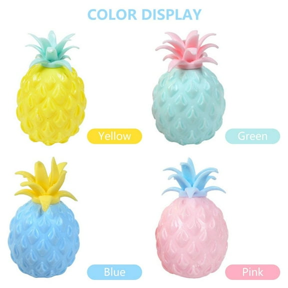 Fyeme 4Pcs Pine Stress Ball Toys Ball Pine Anti Stress Ball for Pressure Release with Anxiety Autism, Squeeze Pull and Stretch Promote Stress Relief