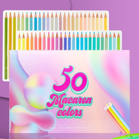 Fyeme 50PCS Colored Pencils, Artists Soft Core with Vibrant Color,Ideal for Drawing Sketching Shading,Coloring Pencils for Adults Artists Beginners