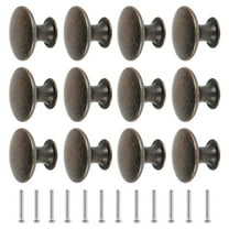 Fyeme Cabinet Knobs Drawer Knobs, Cabinet Hardware Knobs, Matte Zinc Knobs Bronze with Screws for Kitchen Cabients, Dresser Drawers