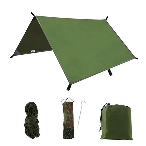 Fyeme Camping Tent Tarp,Hammock Rain Fly Tarp,Waterproof Tarp Backpacking,Multifunctional Tarp Tent Footprint for Camping