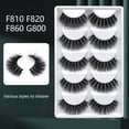 thumbnail image 1 of Fyeme False Eyelashes 3D Faux Mink Fur Artificial Handmade Lashes Long-lasting Charming Comfortable Wear Thick Soft Makeup Accessories Fake Lash for Eyelash Extension, 1 of 8